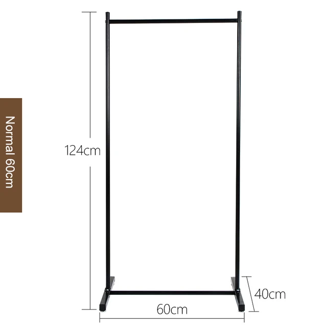 Garment Rack Free-standing Clothes Rack with Top Rod,Coat Rack Clothes, Hanger Wardrobe ,Clothes for Rack Lower Storage AnLin 60cm (35.4IN)