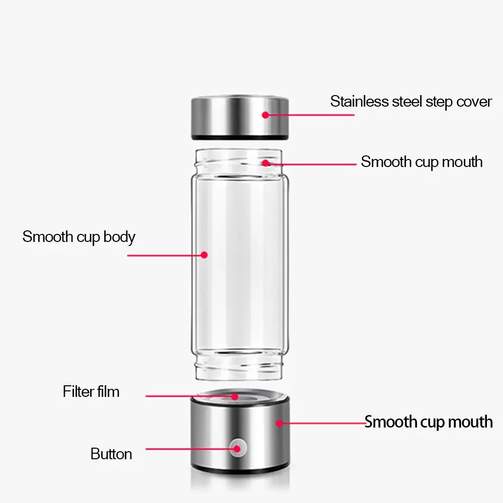 Hydrogen Water Generator Hydrogen Water Generator Alkaline Maker Rechargeable Portable Water Ionizer Bottle Super Antioxidan Hydrogen-Rich Cup