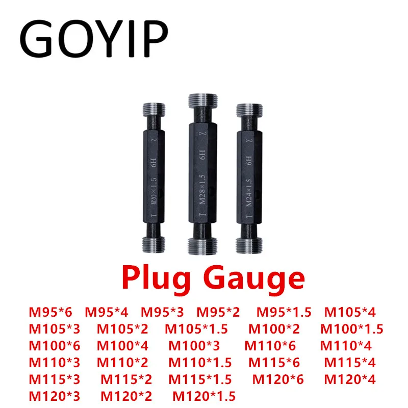 M95 M100 M105 M110 M115 M120 Metric Thread Plug Gauge GO NO GO High