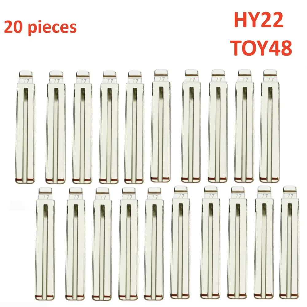 10/20pcs Uncut Metal NO. 77 77# HY22 TOY40 TOY48 for Hyundai Kia Lexus Toyota Key Blade for KD keydiy xhorse VVDI remotes univer