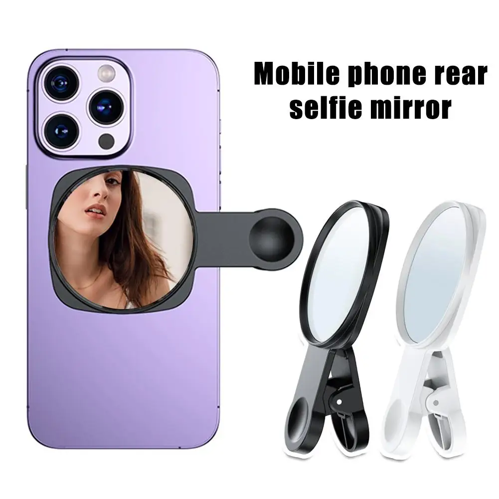 Smartphone Camera Mirror Reflection Clip Kit Portable Phone Camera Mirror Phone Selfie Storage Bag Clip Mobile S9Y1 smartphone camera clip kit