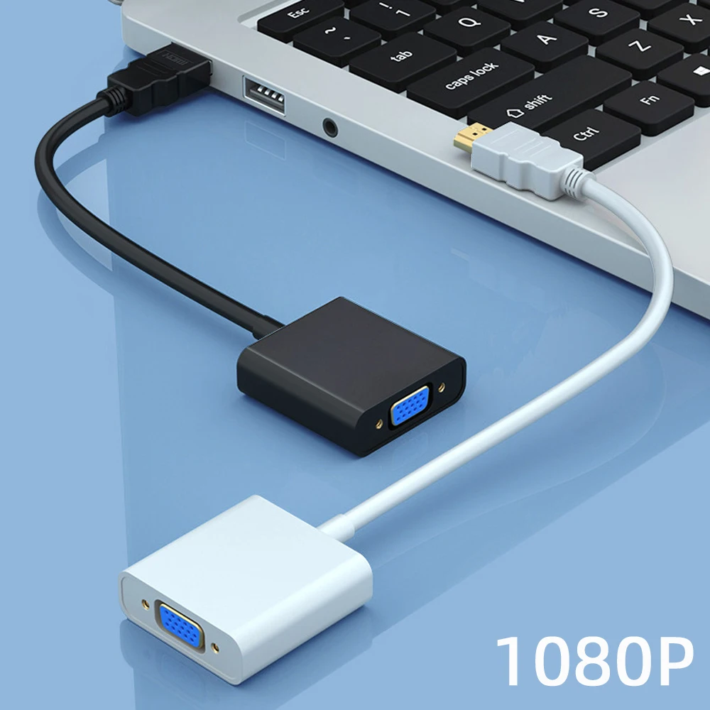HD 1080P HDMI-compatible to VGA Adapter Digital to Analog Converter Cable Xbox PS4 PC Laptop TVBox Projector Displayer TV hdmi to vga adapter cable