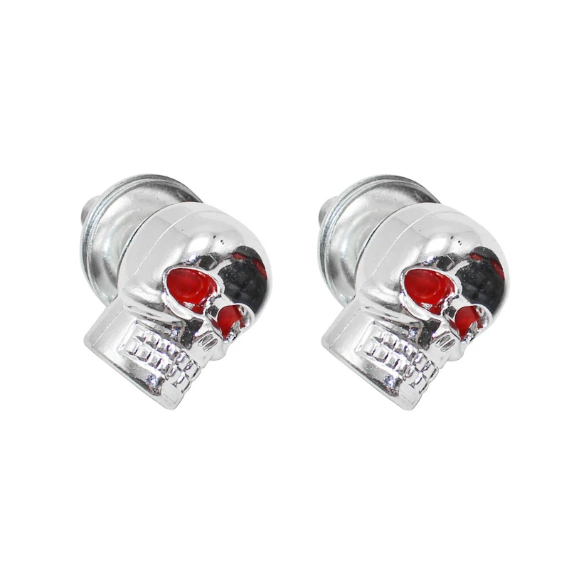 

2pcs Motorcycle Skull License Plate Frame Bolts Screw Fastener License Plate Frame Bolts Fastener Tools