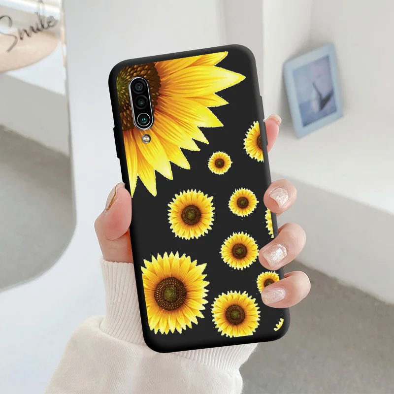 For Meizu 16xs Protective Shell Silicone Soft Shell Phone Case Candy Color Case Fashion Silicone Color Chrysanthemum cases for meizu Cases For Meizu