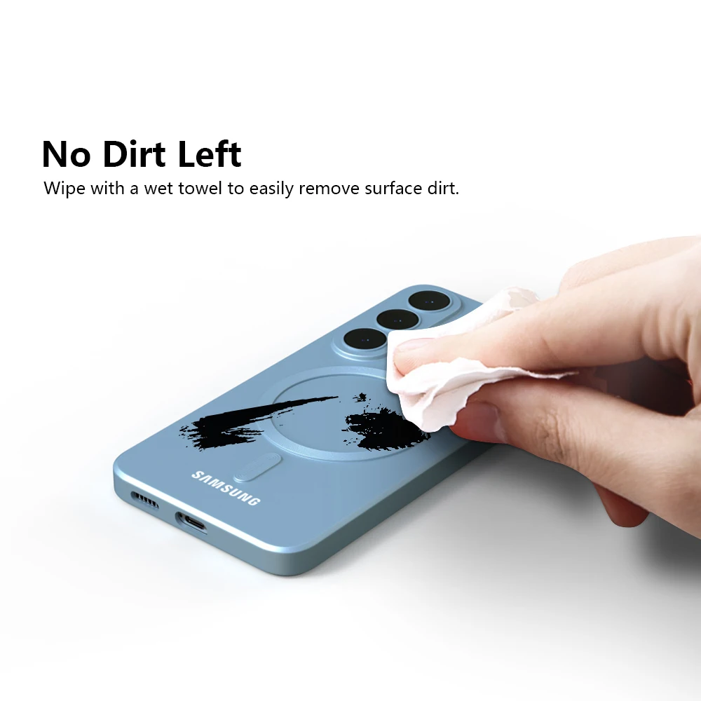Magnetic Case For Samsung Galaxy S26 S25 S24 S23 S22 S21 FE Magsafe S26 Ultra shockproof Full coverage Liquid silicone gel cover
