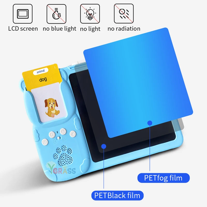 Flash Cards LCD Writing Board Toys Kids To Learn English Alphabet Montessori Games Talking Abc Letters Learning Educational Gift 5