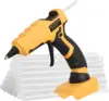 7mm Cordless Hot Glue Gun Compatible with Dewalt 18V 20V MAX Battery Full Size DIY Repair Tool Christmas Gifts(tool only) 1