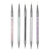 5 Pcs/Sets Nail Art Pen 2 In 1 Double Ends Dotting Drawing Painting UV Gel Liner Polish Brush Set Nail Art Dotting Tools 4