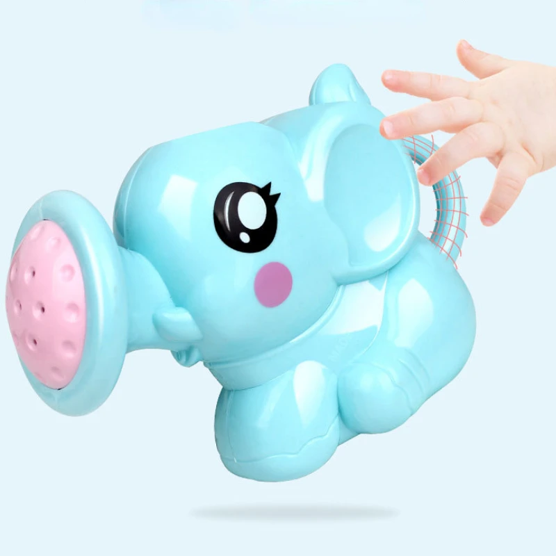 Cute Elephant Baby Watering Pot Bath Toy Cartoon Plastic Bathroom Shower Tool Baby Bath Toy for Children Summer Bath Sprinkler 4