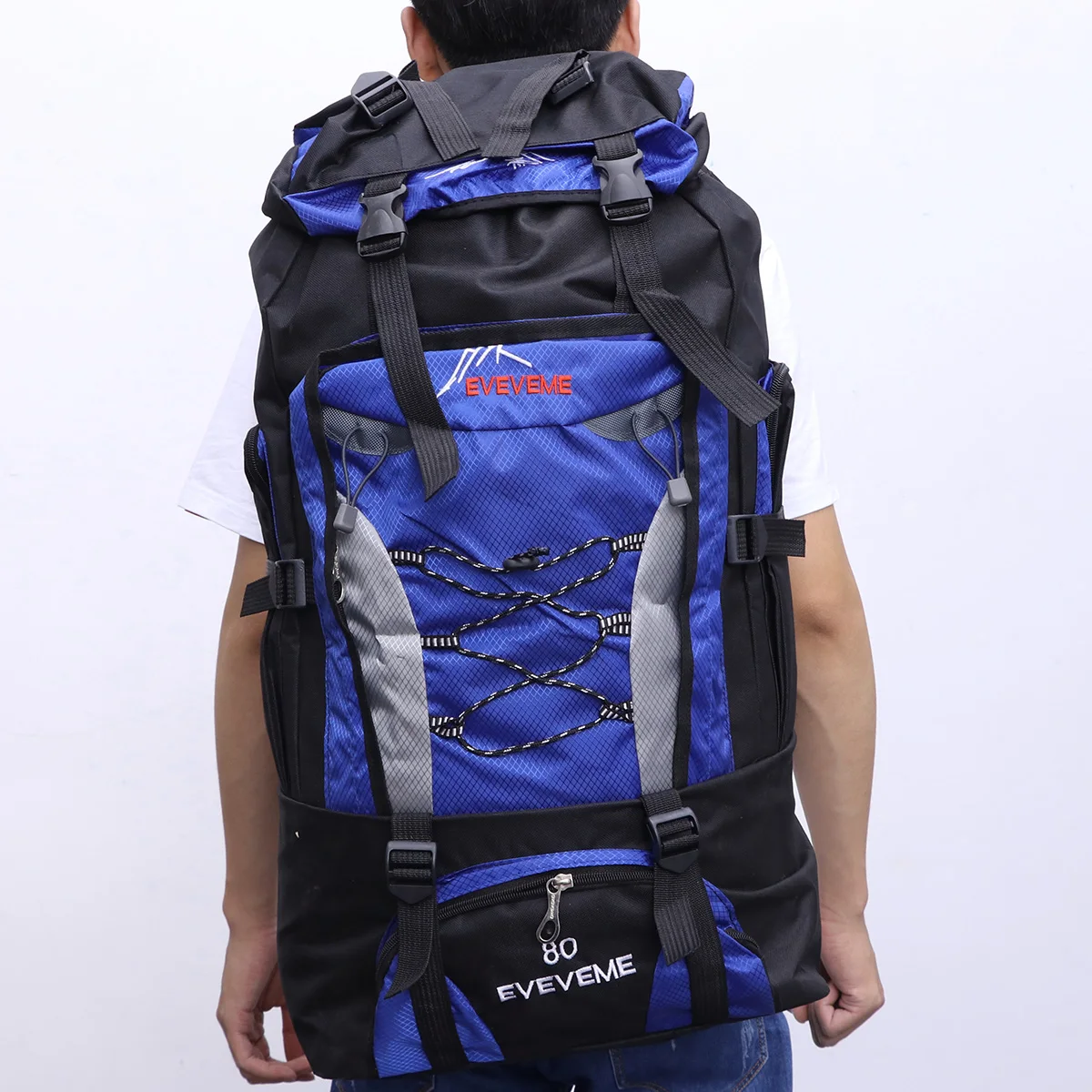 80L Backpacks Waterproof Daypack For Hiking Travel Camping Sports Lightweight Shoulder Bag Men Women