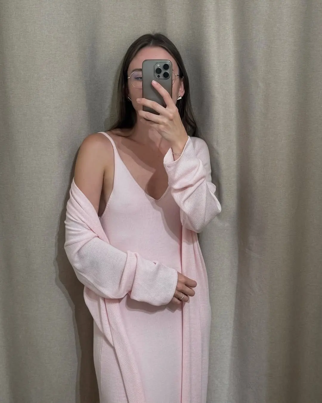 Elegant 3-Piece Women's Dress & Cardigan Set for Any Occasion photo review