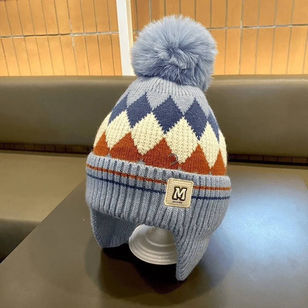 Warm Knitted Windproof Hat for Kids Cold Weather Ear Protection