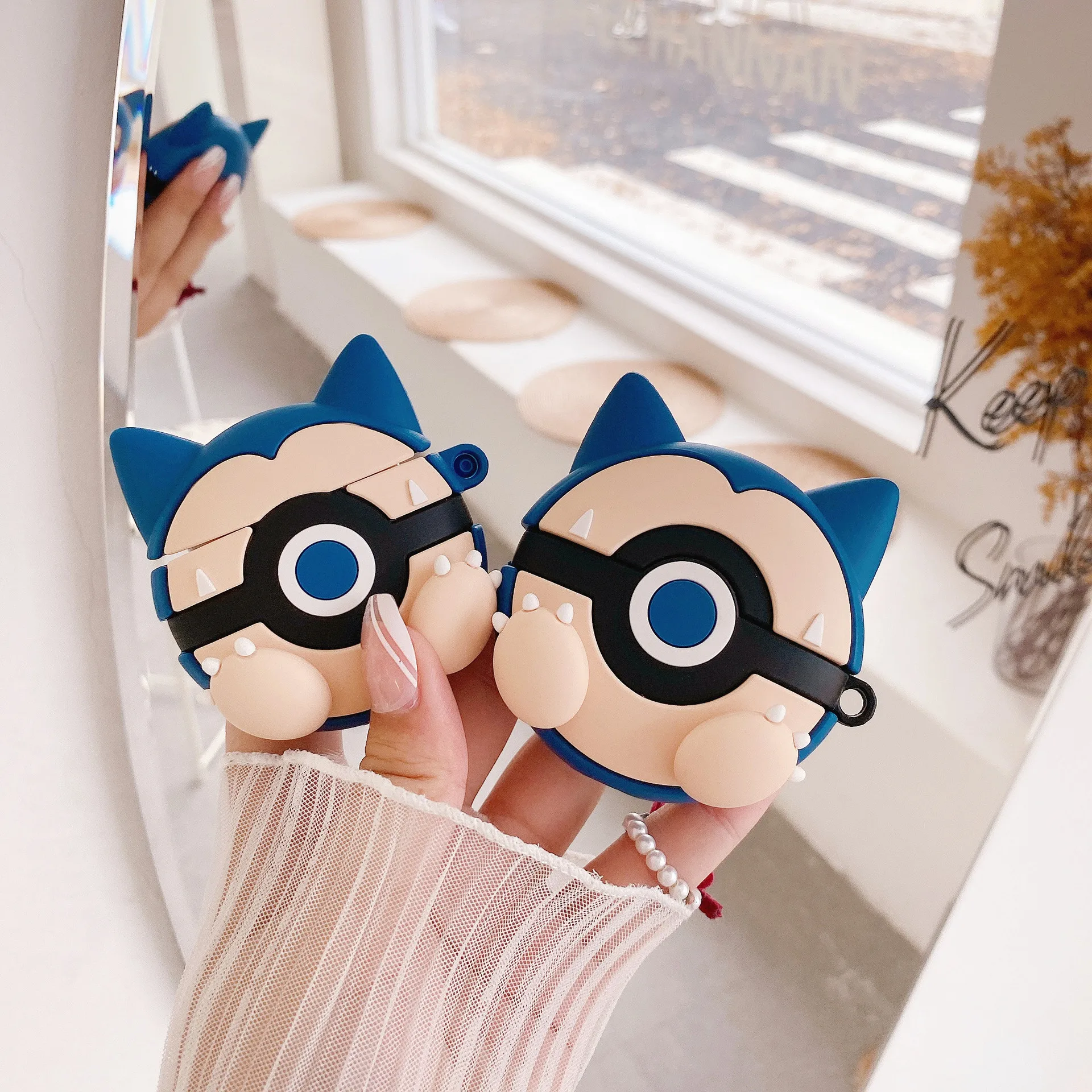 

Pokemon Anime Sprite Ball Snorlax Airpods3 Protective Case Cartoon IPhone Wireless Bluetooth Earphone 1/2/Pro Anti Drop Case