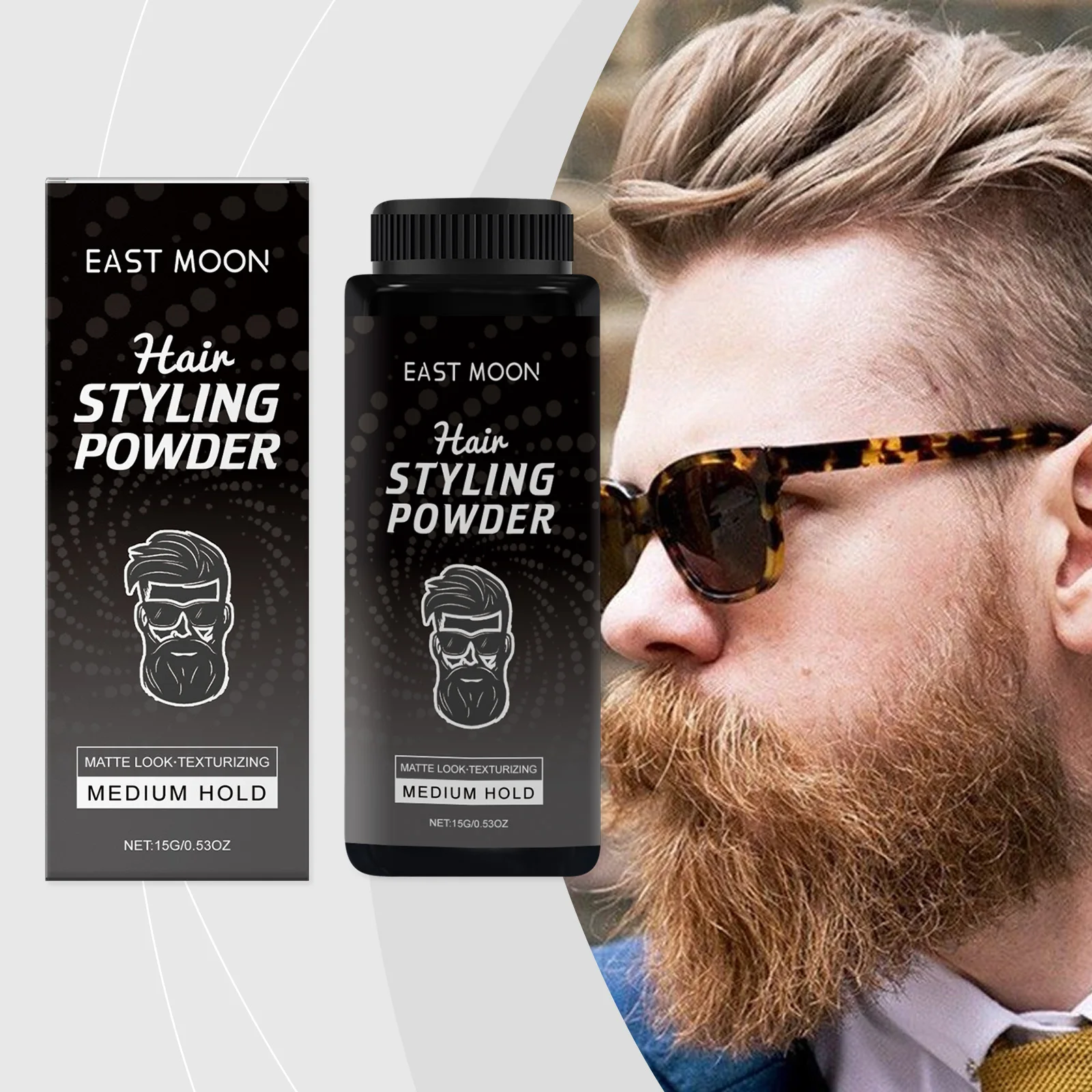East Moon Man Styling Fluffy Powder Increasing Volumizing More Thickening Shadow Non Grease Instant Cover Hair Texture Powders