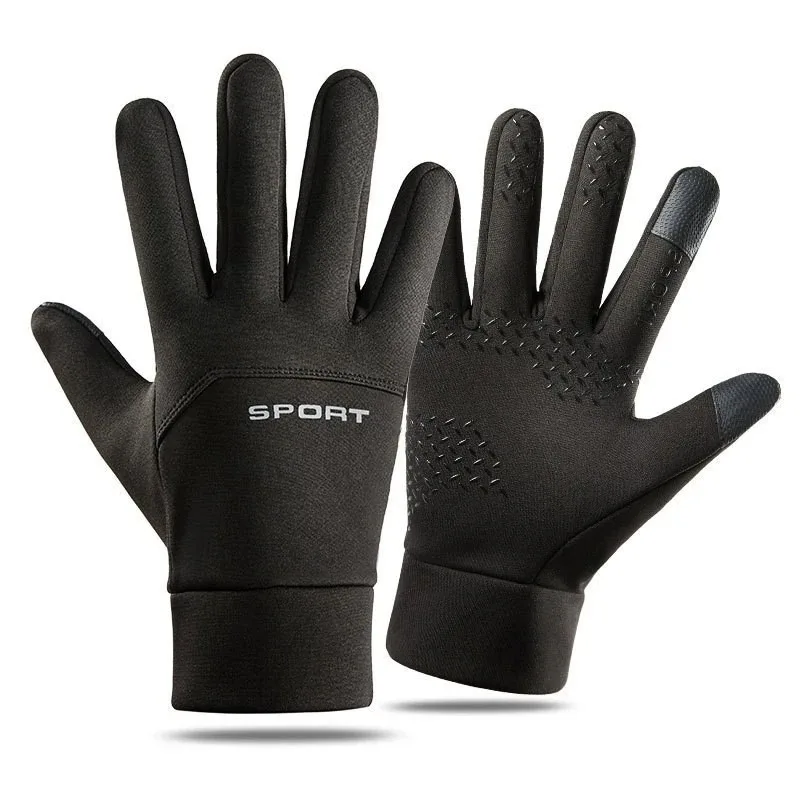 Screen Touch Non-Slip Full Fingers Gloves Unisex Outdoor Windproof Waterproof Skiing Cycing Sports Warm Gloves Men And Women