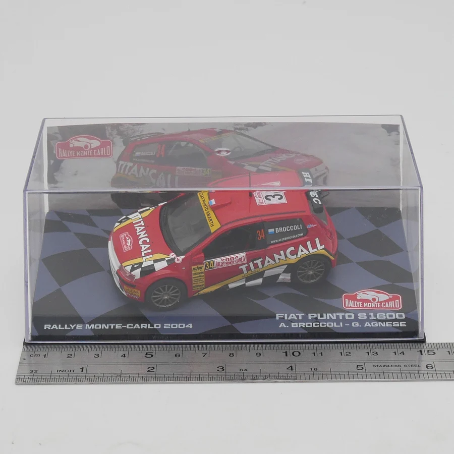 Ixo 1:43 Scale Diecast Alloy Fiat Punto S1600 WRC 2004