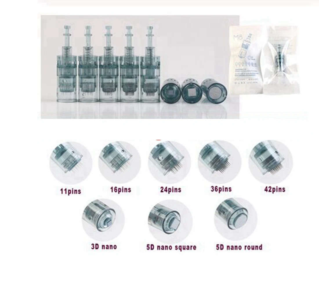 Dr Pen M8 Needle Cartridge Derma Pen 11/16/24/36/42 pins/Nano Tattoos Needles Replacement Skin Needling 10pcs derma roller microneedling derma pen microneedling needle cartridge derma stamp microneedling cartridge facial needles