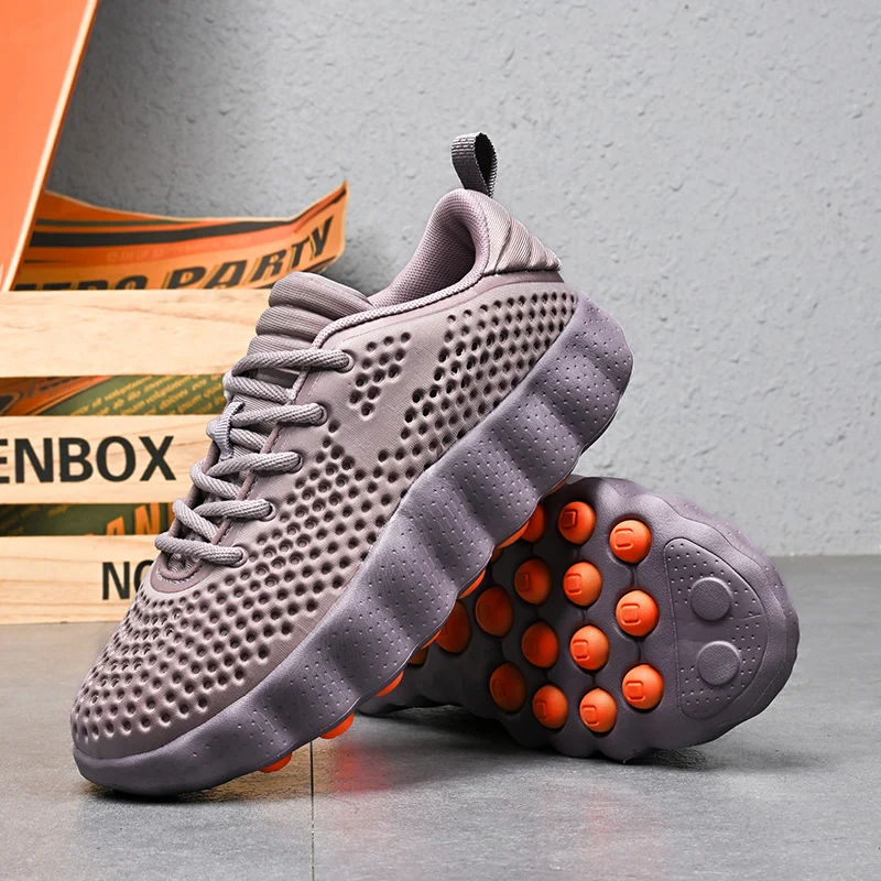 Women's Sports Breathable Lightweight Training Shoes with Foot Sensing Massage Technology Men's Comfortable Casual Sneakers 2