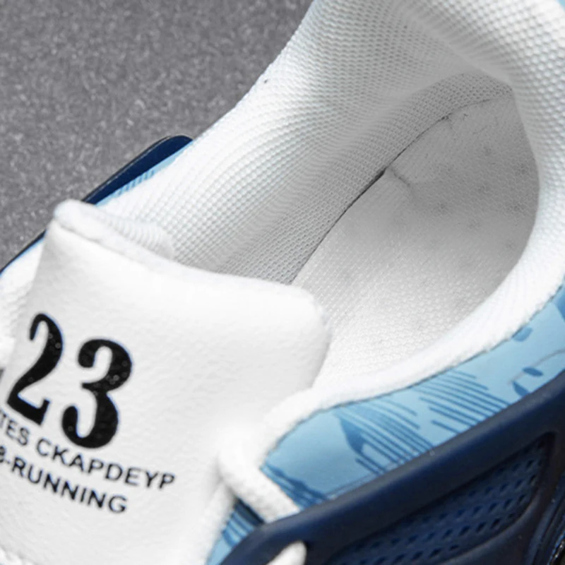 Description Picture 3 of itemFashion Air Cushioned Trendy Student Running Shoes Spring Summer Men's Shoes Sports Men Sneakers Casual High Top Round Toe Shoes