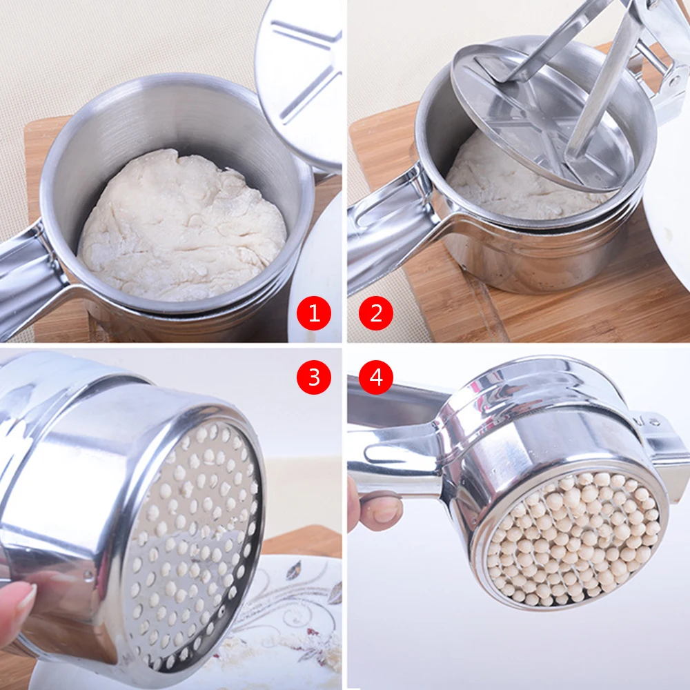 Ricer for Mashed Potatoes Fruit And Vegetables Masher 3-in-1 Food Ricer Mash Potato Masher Stainless Steel Sweet Potato mashed potato ricer