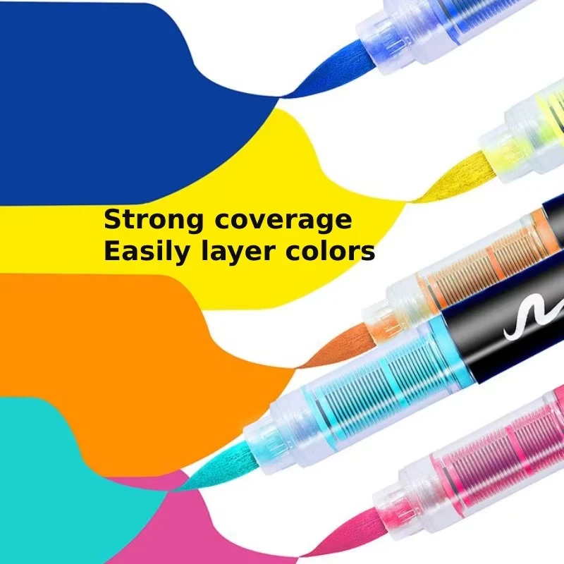 GN Acrylic Paint Pens Markers Brush Tip Paint Markers For Rock Painting Wood Canvas Stone,Christmas Gift DIY Crafts 1pc 8101 2