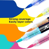 GN Acrylic Paint Pens Markers Brush Tip Paint Markers For Rock Painting Wood Canvas Stone,Christmas Gift DIY Crafts 1pc 8101 2