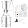 VEVOR Alcohol Still, 13 Gal 50L Water Alcohol Distiller, Home Distillery Kit include 304 Stainless Steel Tube & Circulating Pump 1