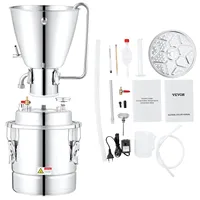 VEVOR Alcohol Still, 13 Gal 50L Water Alcohol Distiller, Home Distillery Kit include 304 Stainless Steel Tube & Circulating Pump 1