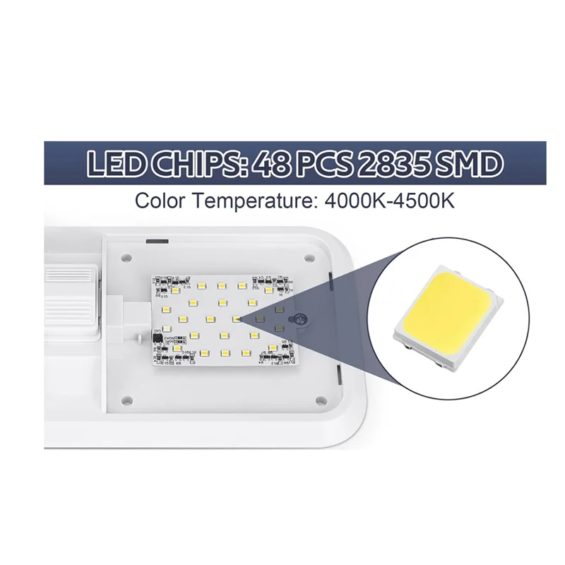 신뢰할 수 있는 RV 조명 실내 12V LED 8W 천장 이중 돔 조명 600 루멘 밝기 조명기구 RV 트레일러 보트 자동차용