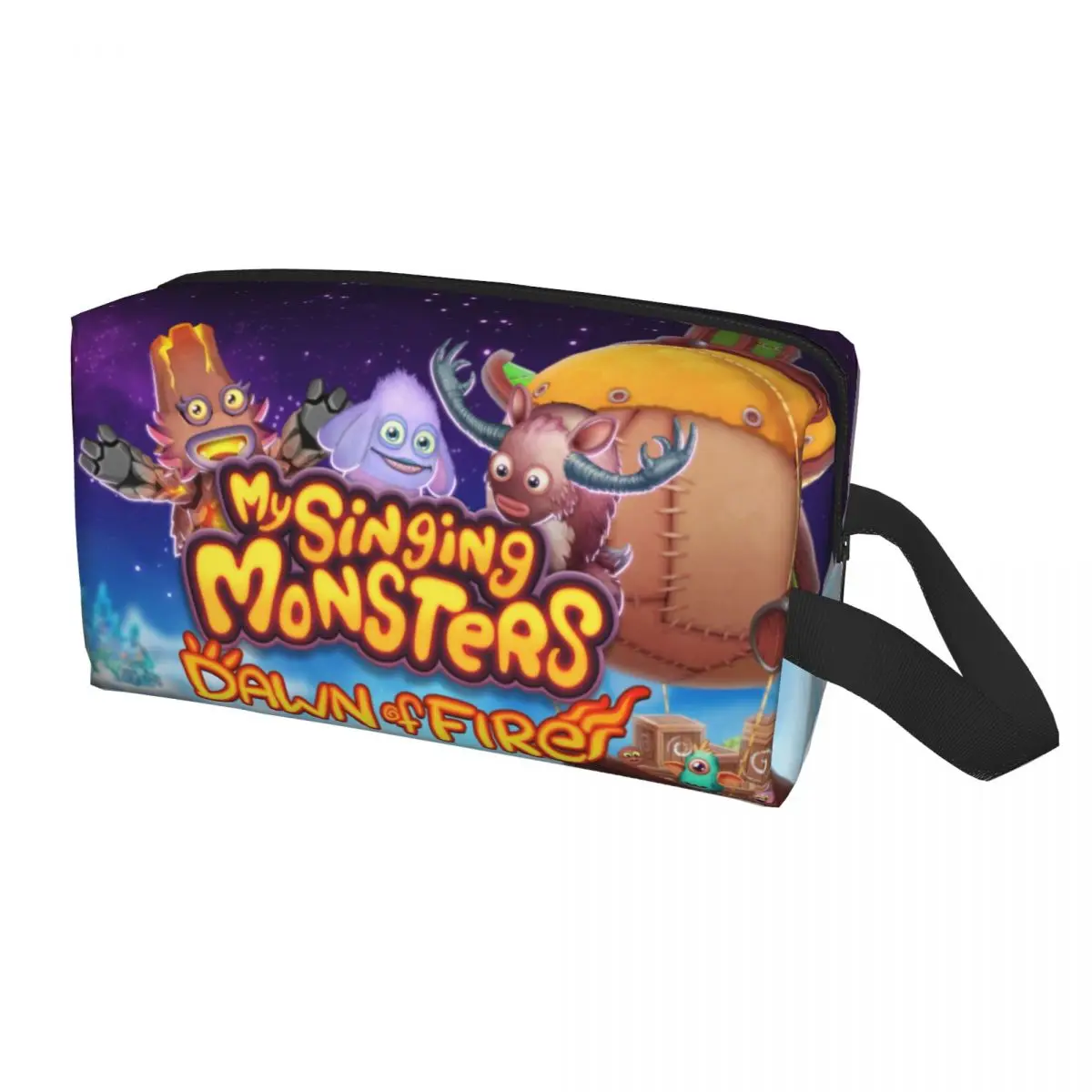 

My Singing Monsters Makeup Bag for Women Travel Cosmetic Organizer Kawaii Storage Toiletry Bags