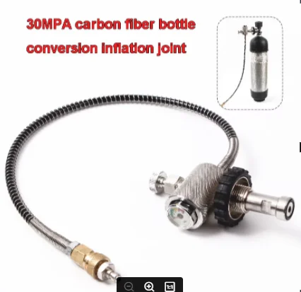 30MPA High pressure gas converter Fire gas Large bottle conversion vial Controller Luminous pressure gauge Gas charge converter