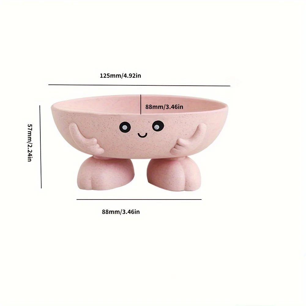 Soap Holder Soap Dish Kids Children Creative Bar Tray Counter Shower Bathroom Kitchen Countertop shower storage holder