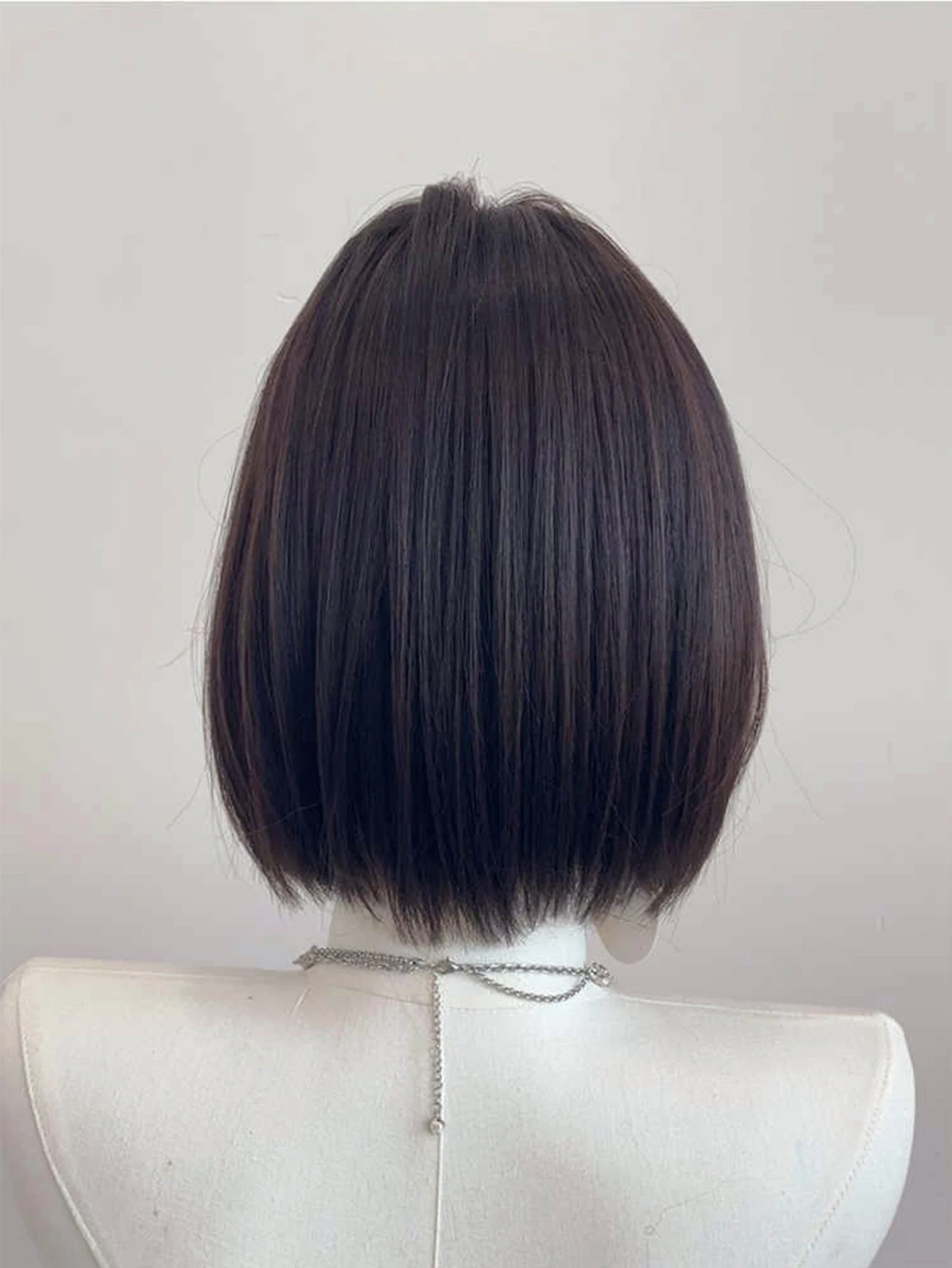 Synthetic Brown Black Heat Resistant Daily Use Women Wig