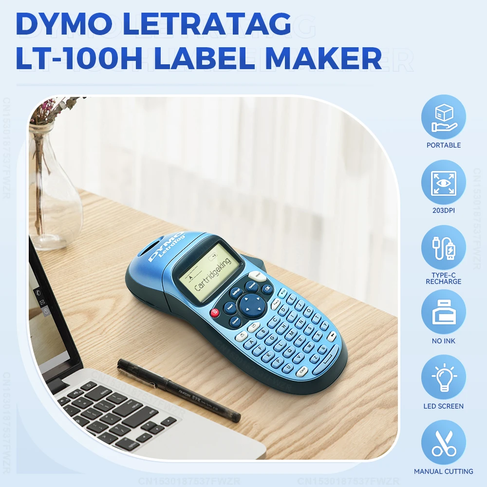 Rotuladora portátil letratag para cintas dymo de 12mm_voghion.com