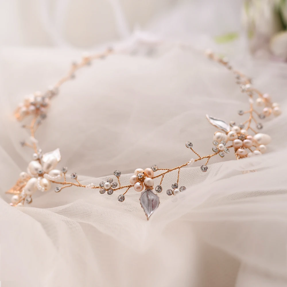 Prom Headband for Women Bride Handmade Crystal Rhinestone Tiaras Hairbands Wedding Hair Accessories Crown Jewelry Bride Hairband