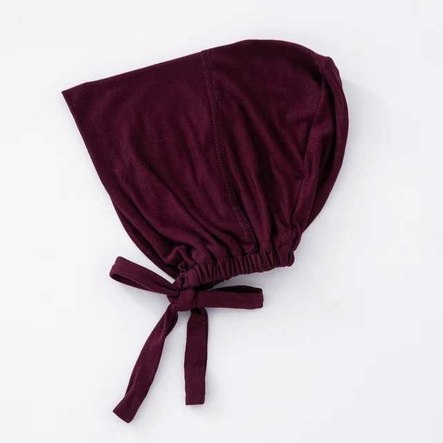 106599-6c6667.jpg 82 couleurs cravate dos sous-embouts mode femmes intérieur Hijab casquette musulmane Bonnet plaine islamique coton Spandex Jersey DEW sous-écharpe