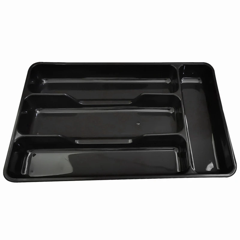 Tableware Organizer Cutlery Storage Tray Knife Block Holder Spoon Fork Separation Box Kitchen Drawer Plastic Container Cabinet