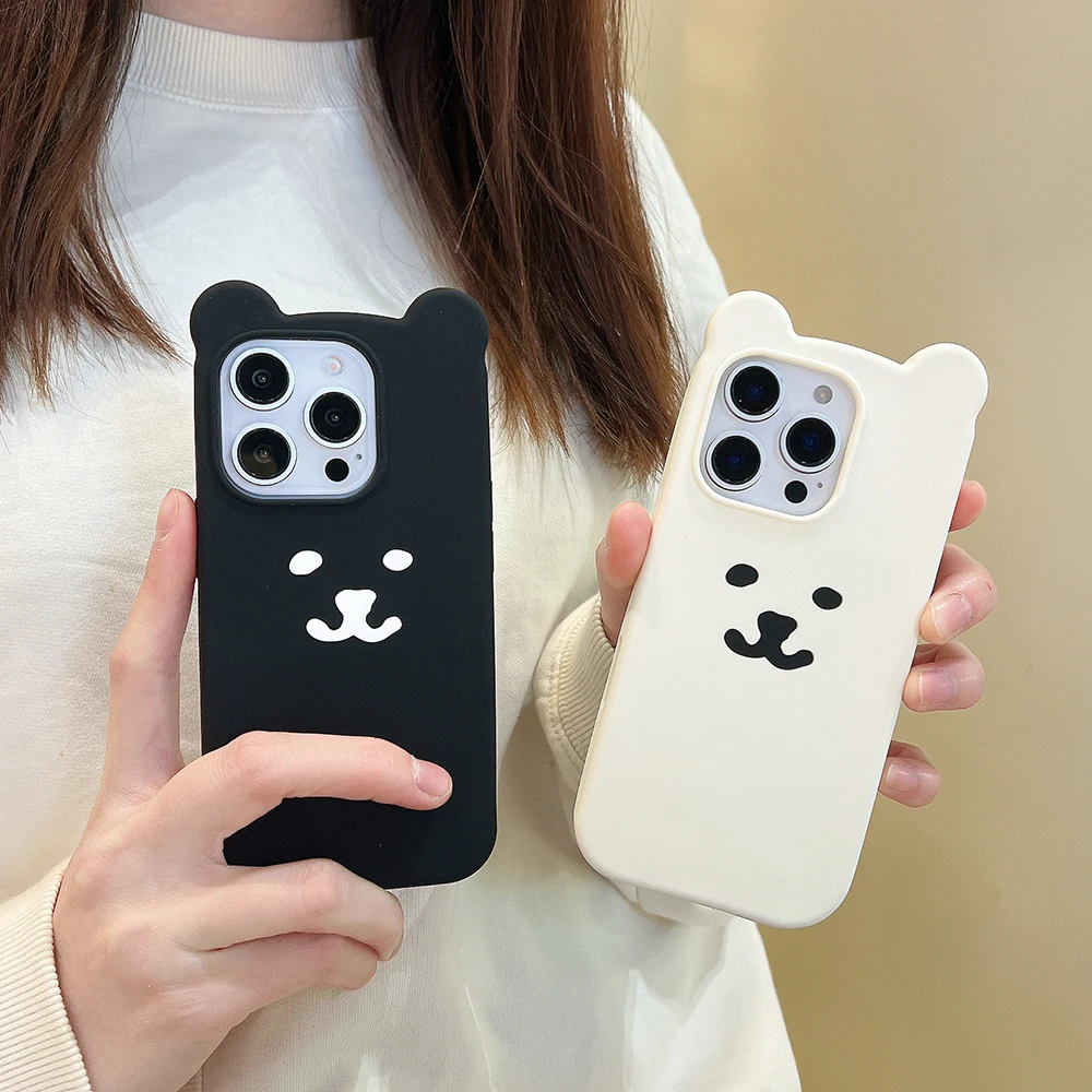 Funny 3D Cartoon Nagano Bear Soft Silicone Phone Case