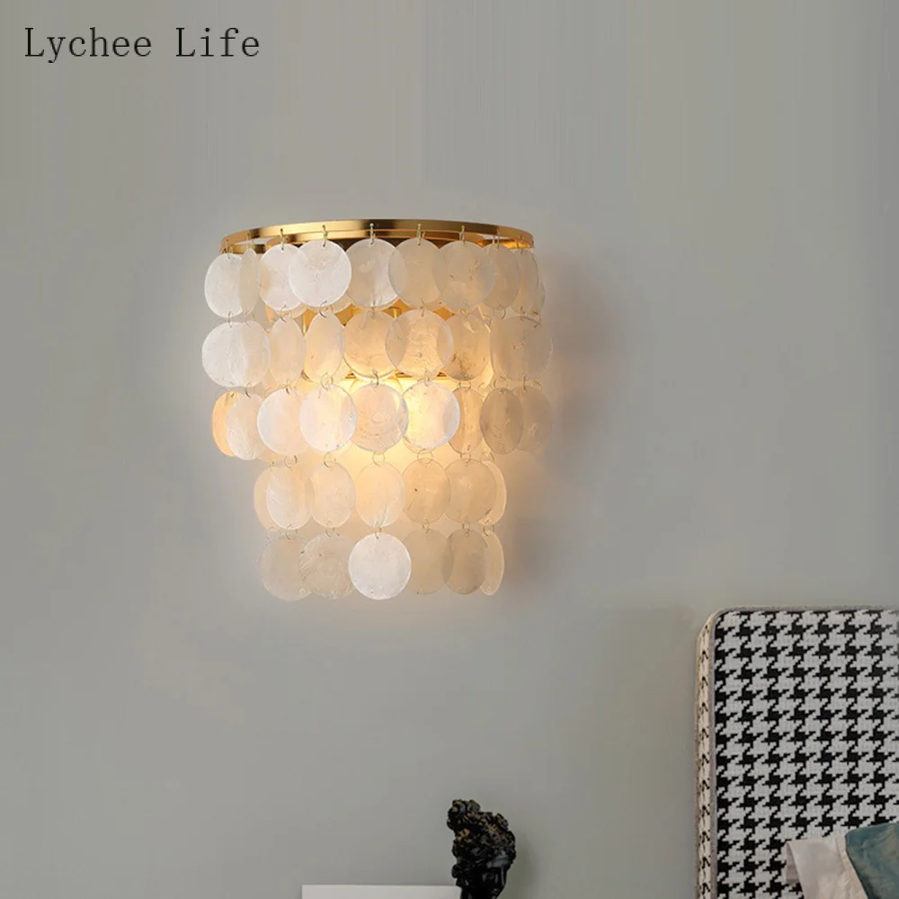Natural Shell Round Slices Ornaments DIY Mirror Shells Material for Home Lamps Wind Chime Pendant Accessories Craft 10/20PCS