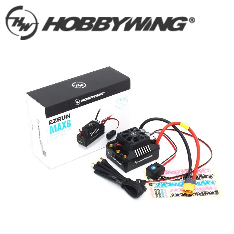 

Hobbywing EzRun Max6 V3/ Max5 V3/ 160A / 200A Speed Controller Waterproof Brushless ESC for 1/6 1/5 RC Car