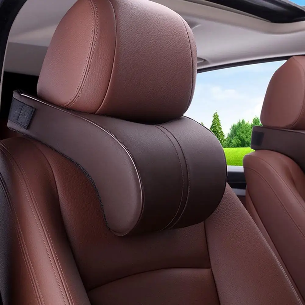 자동차 헤드레스트 베개 - 최상의 압력 완화를 위한 인체공학적 디자인의 메모리폼 쿠션, 장거리 운전 시 편안함 제공