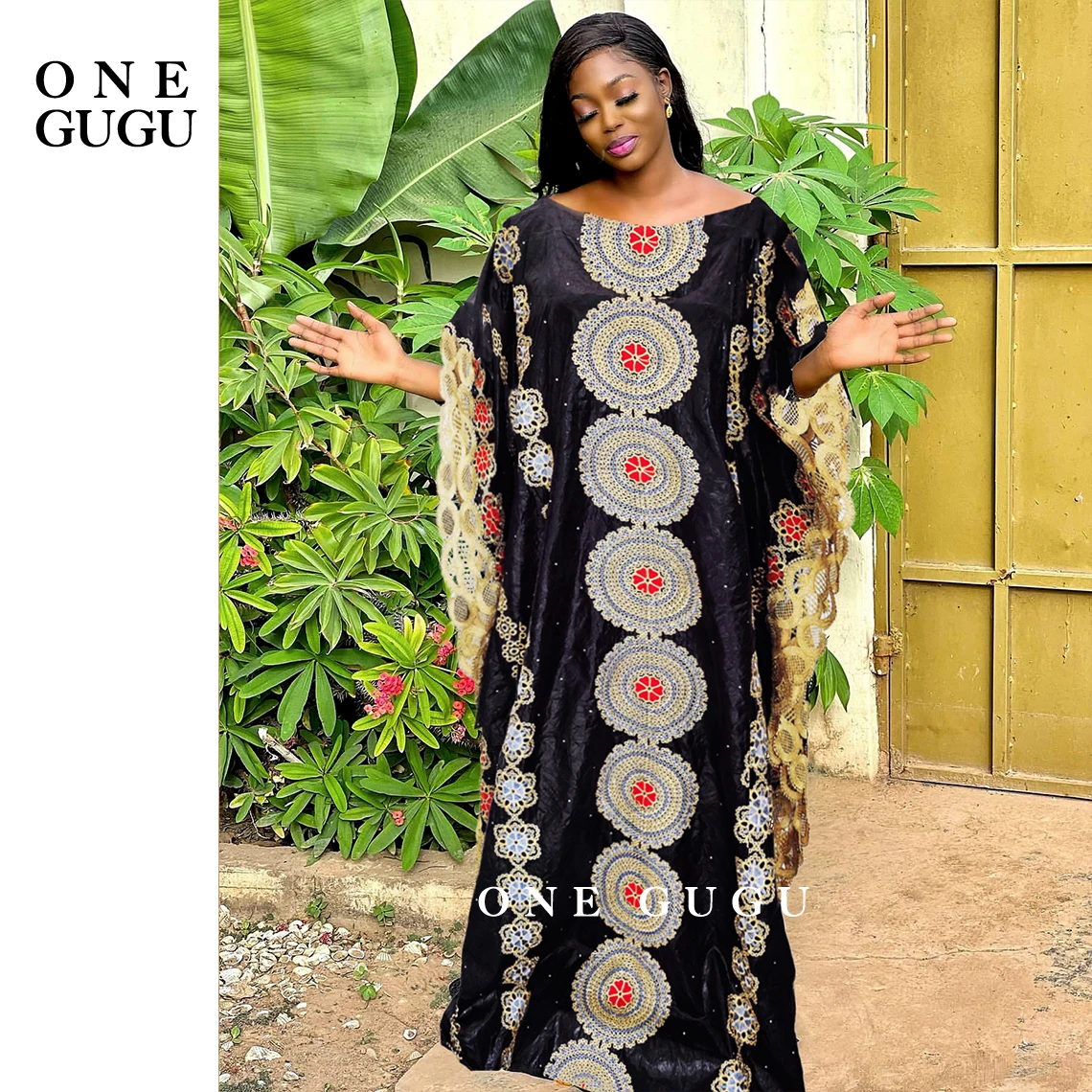 Black Rihce Bazin Dresses African New Nigerian Original Brocade Embroiderey Basin Clothing Mali Women Robe Wedding Party Dresses