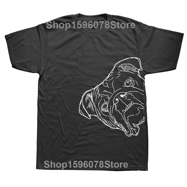 T-shirt humoristique en coton à manches courtes pour homme, motif bouledogue anglais, sécurité, cadeau idéal pour un anniversaire ou un été_voghion.com