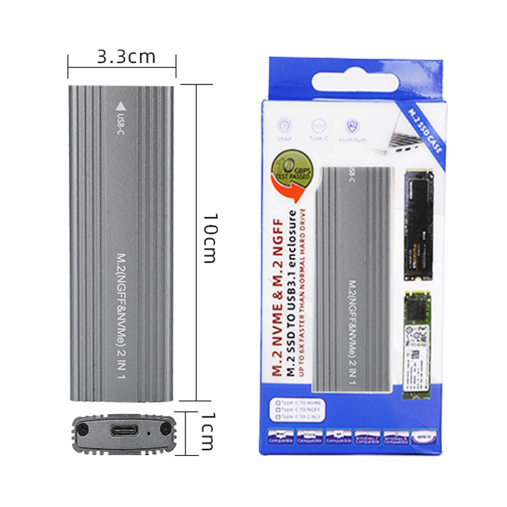 ˷̴ ձ SSD ̽ ڽ, USB 3.1 ŸԿ M.2 NGFF PCIe NVMe ʹ   9210B Ĩ, 10Gbps SSD Ŭ ڽ