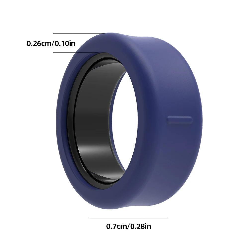 Per Samsung Galaxy Ring Custodia con anello elastico Custodia protettiva in silicone antigraffio Smart Ring Custodia protettiva per Galaxy Ring Size 5-13 - immagine 6