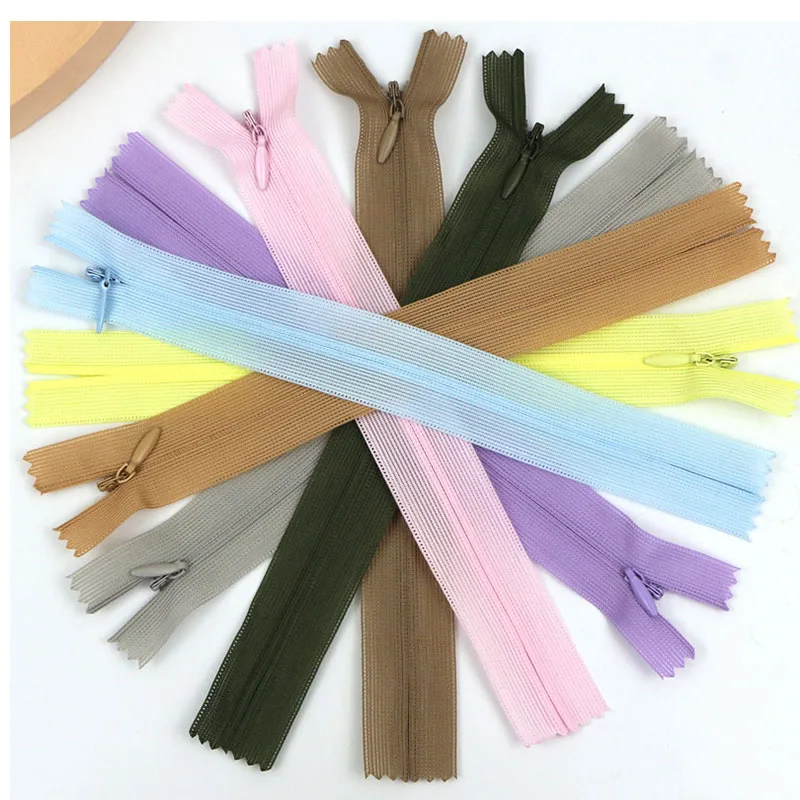 

3# Nylon Invisible Zipper Handmade Sewing Craft Dress Pillow Close-End Zipper DIY Clothing Repair Replacement Accessories
