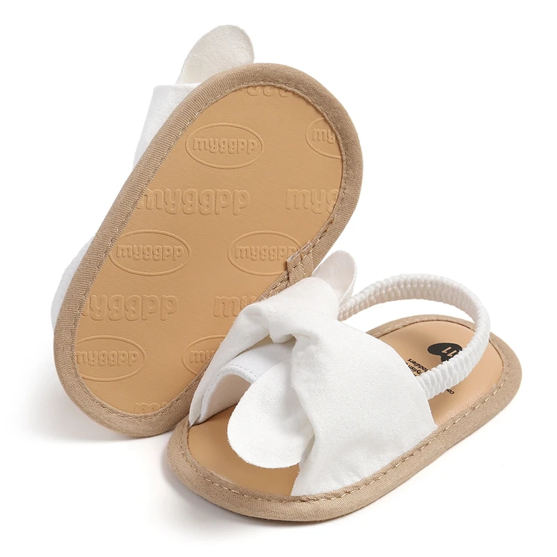 

SXYPAYXS-Infant Baby Girls Sandals Cute Bowknot Anti-Slip Soft Sole Princess Shoes Beach Slipper Toddler First Walkers Shoes