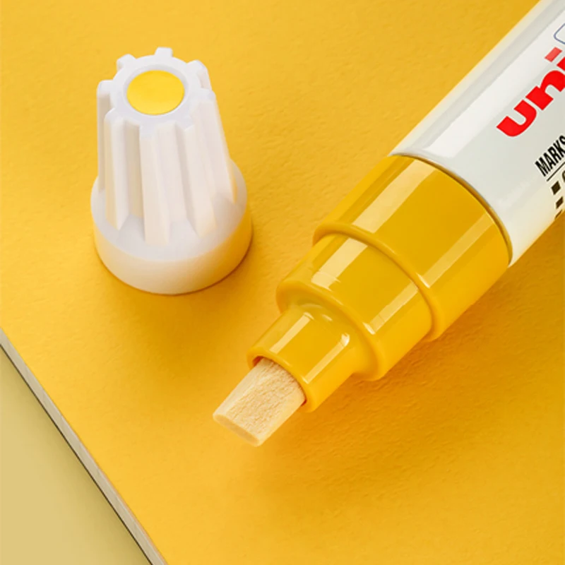Paint Marker Pen 6 Pcs UNI Paint Markers PX-30 Industrial Oily Permanent Water Resistant Repair Pen Car Scratch Remover Painting DIY Graffiti