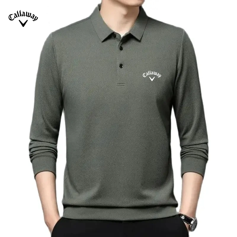 Spring and Autumn Men's High Quality Embroidered Long Sleeve Polo Shirt New Luxury Fashion Business Leisure Multi Functional Top 2