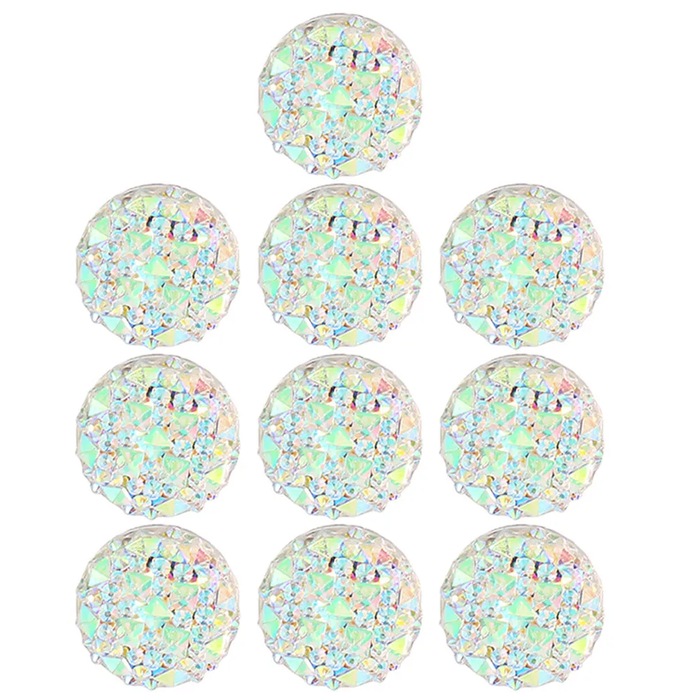 10Pcs 라인스톤 압정핀 섬세한 푸시핀 홈 오피스 교체 가능 다기능 일상 사용 소형 책상 액세서리